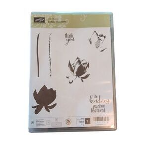 Stampin' Up! Stamp Set‎ LOTUS BLOSSOM Set of 7 139143 Floral Thanks